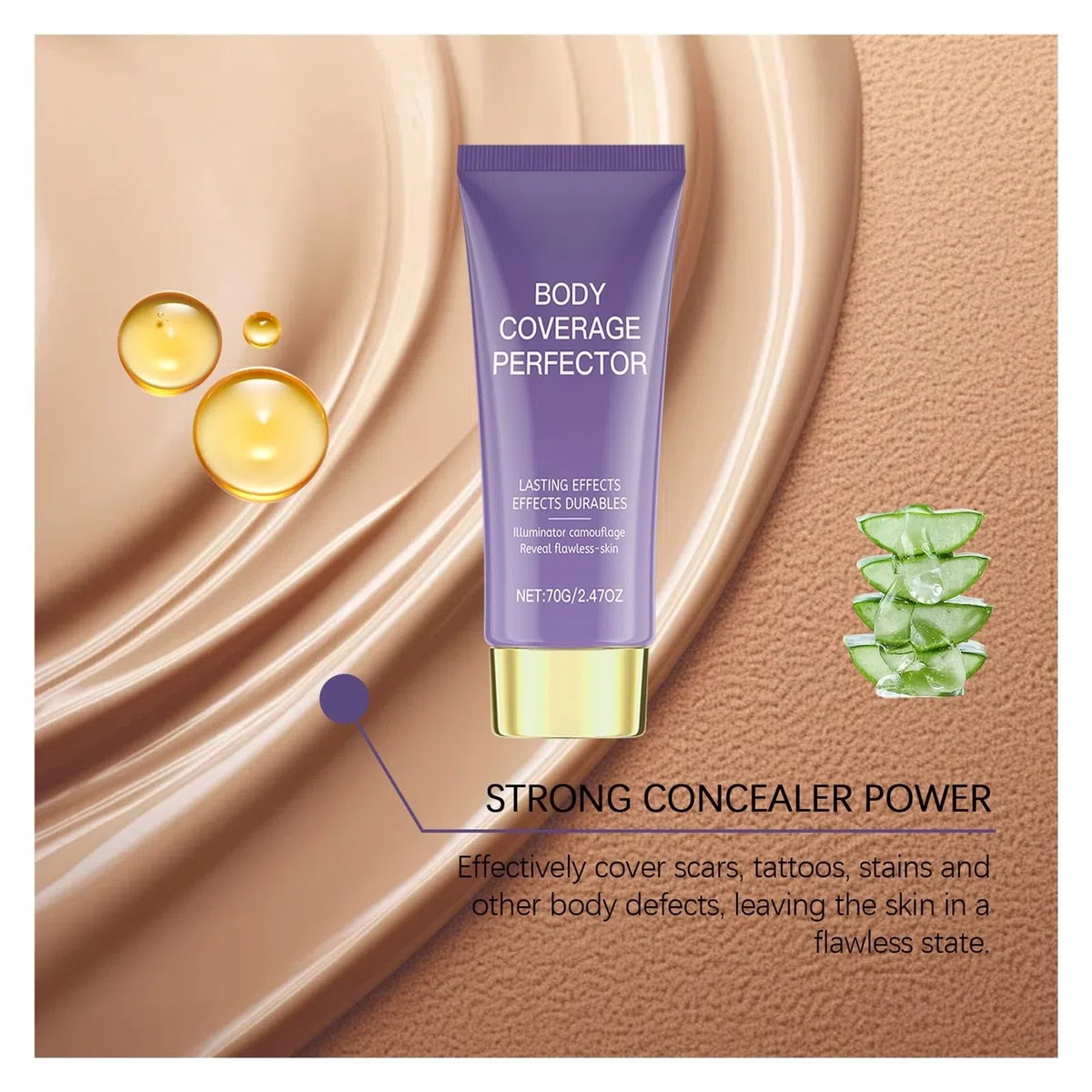 leg concealer Tattoo Concealer Hautunreinheiten decken Narben dunkle S-Pots vollständig abdeckend wasserdicht