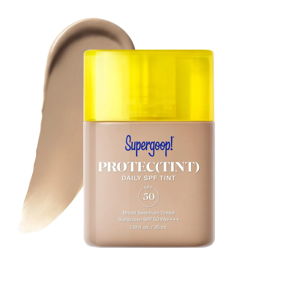 Supergoop! Protec(Tint) Tägliche Gesichtsfarbe LSF 50-24N, leichte und anpassbare Abdeckung für eine ebenmäßige und glatte Haut, natürliches Finish