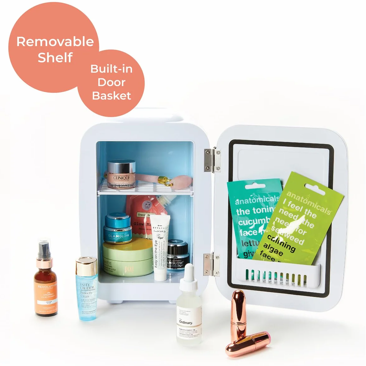 StylPro Beauty Kühlschrank 4L Roségold Kosmetik Kalt Warm Gesichtspflege