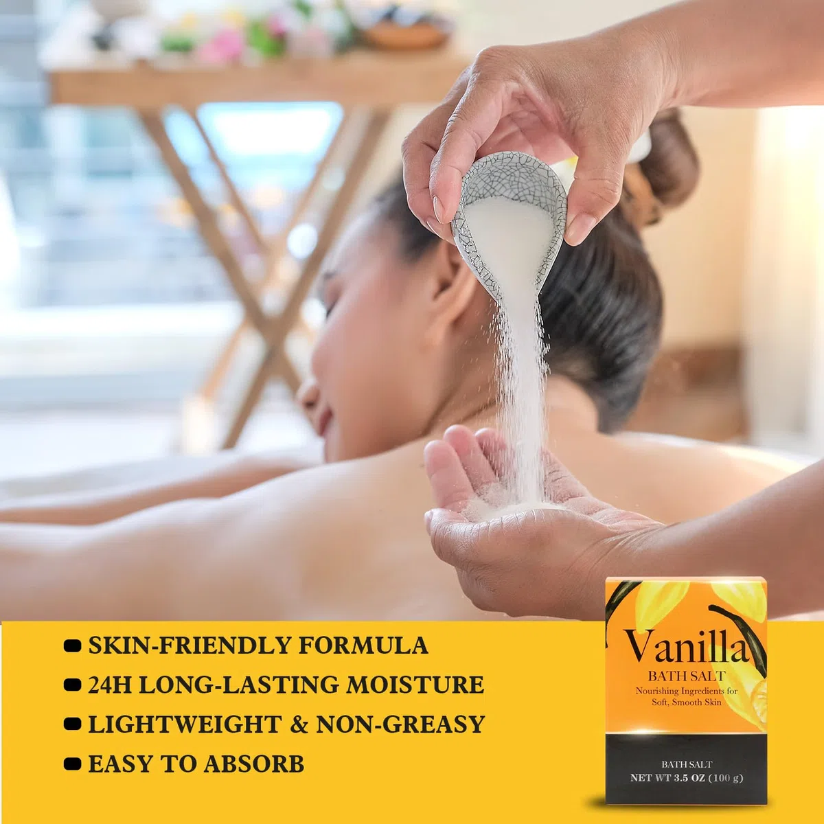 Spa Luxetique Bath Gifts for Women, 6PCS Vanilla Luxury Spa Gift Sets with Shower Gel, Bubble Bath, Body Lotion, Valentines Gifts for Her, Mom, Pamper Sets for Women Gifts