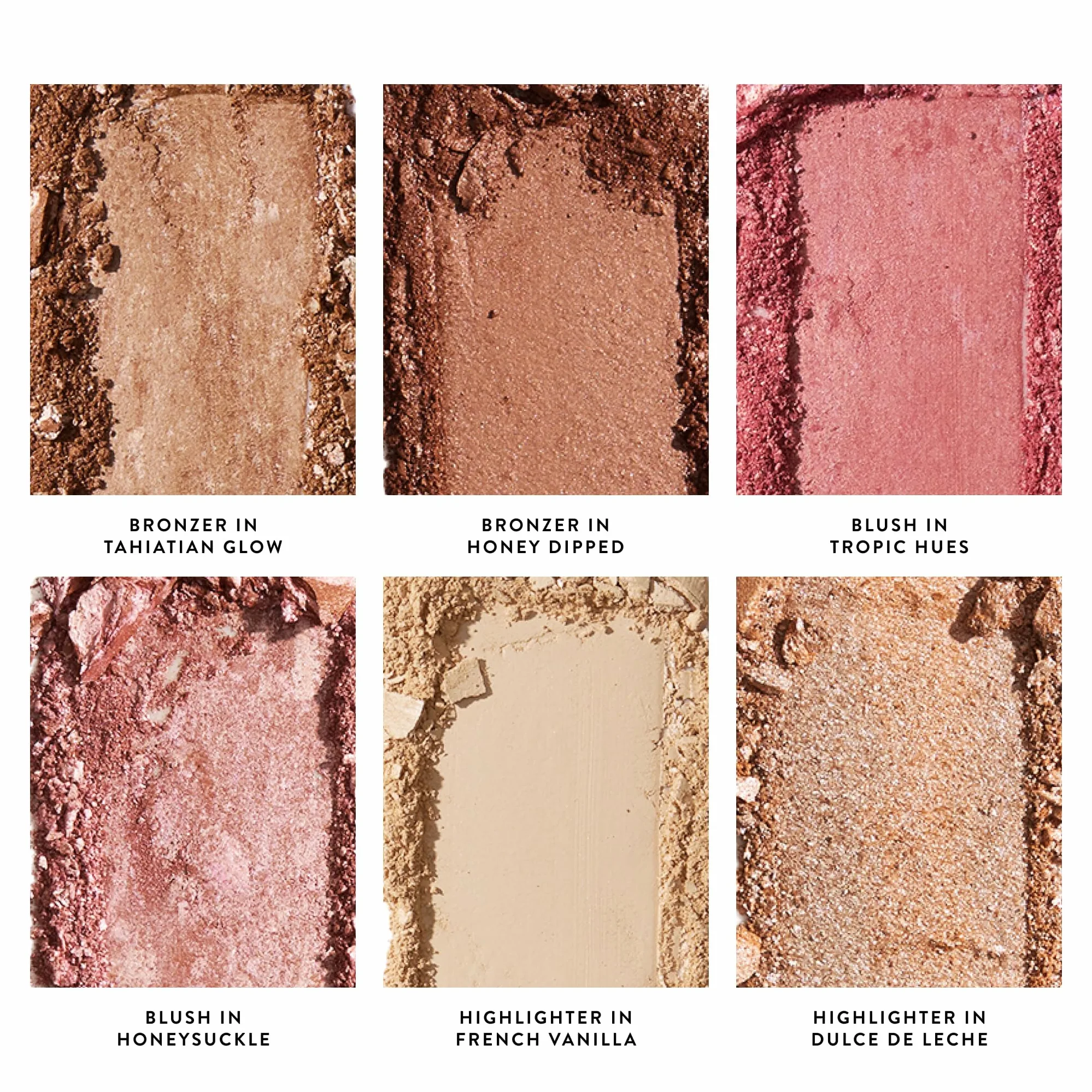 Laura Geller New York Cheek to Chic Tropical Glow Gesichtspalette, 2 Rouge, 2 Highlighter & 2 Bronzer