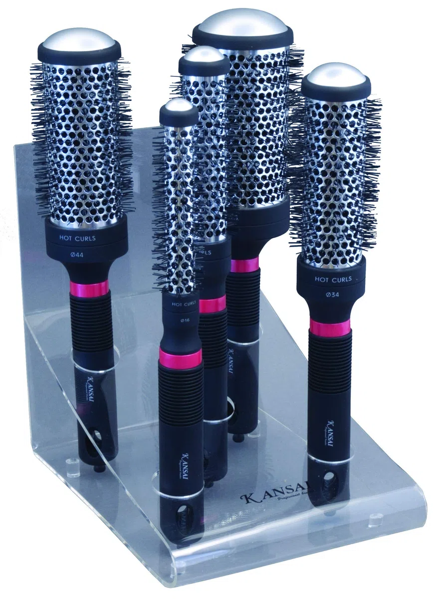 Kansai 211500 Hot Curls zoll Verkaufsdisplay inklusive 5 Bürsten