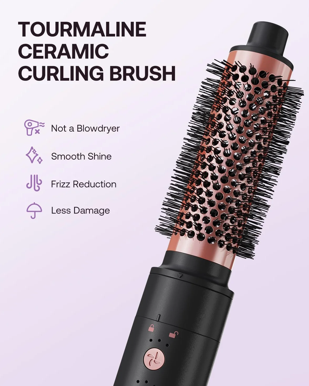 BESTOPE PRO Hairstyler 5 in 1 110,000 RPM Ionen Reisefön Multi-Hair Styler Set Automatischer Luft-Lockenstab