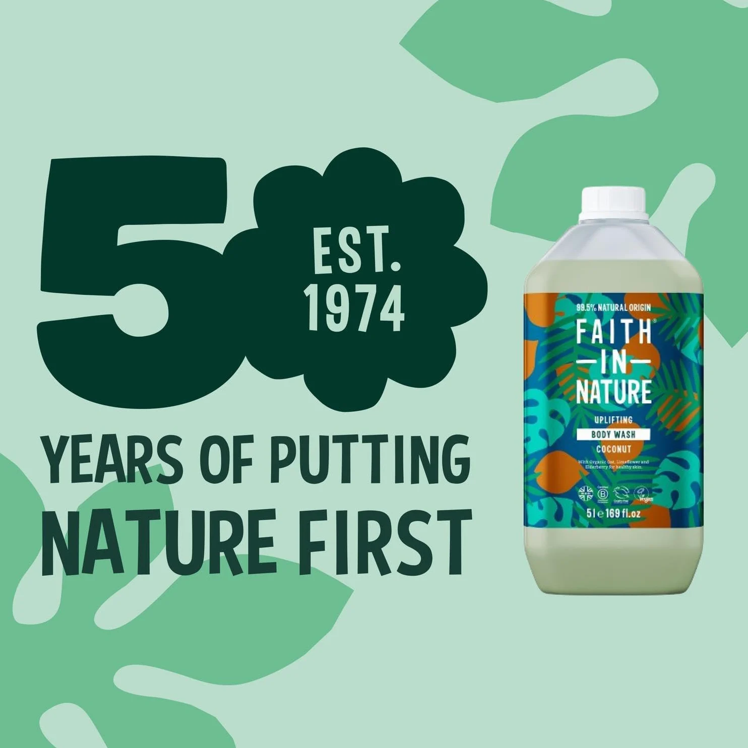 Faith In Nature in Nature, coconut Duschgel, 5L, 77054