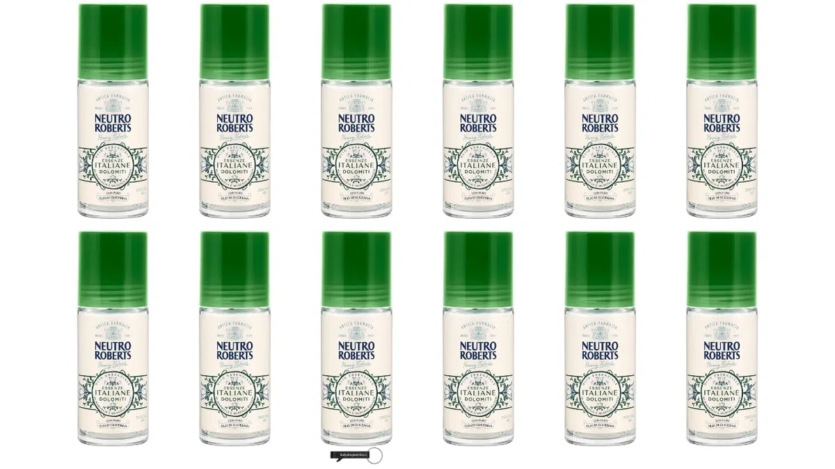 12x Neutro Roberts Dolomiti Roll-on Deodorant, 50 ml, mit Glycerinöl, 48h Schutz, ohne Aluminiumsalze, für Damen und Herren,+ Italy Shop Service Kostenloser Schlüsselanhänger