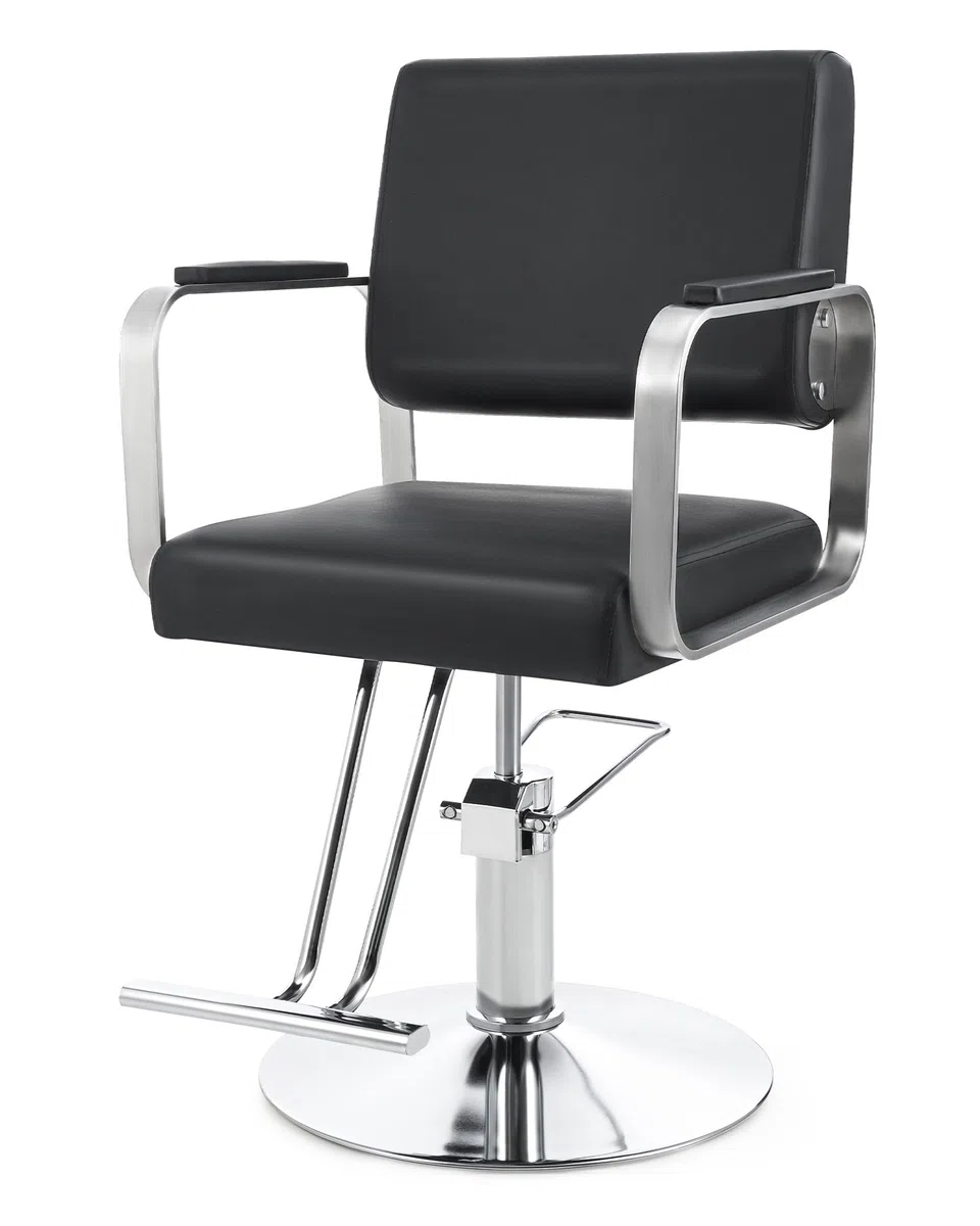 CO-Z Friseurstuhl 360° Drehbar 41-56 cm Höhenverstellbar Hydraulischer Barberstuhl 250kg Tragkraft