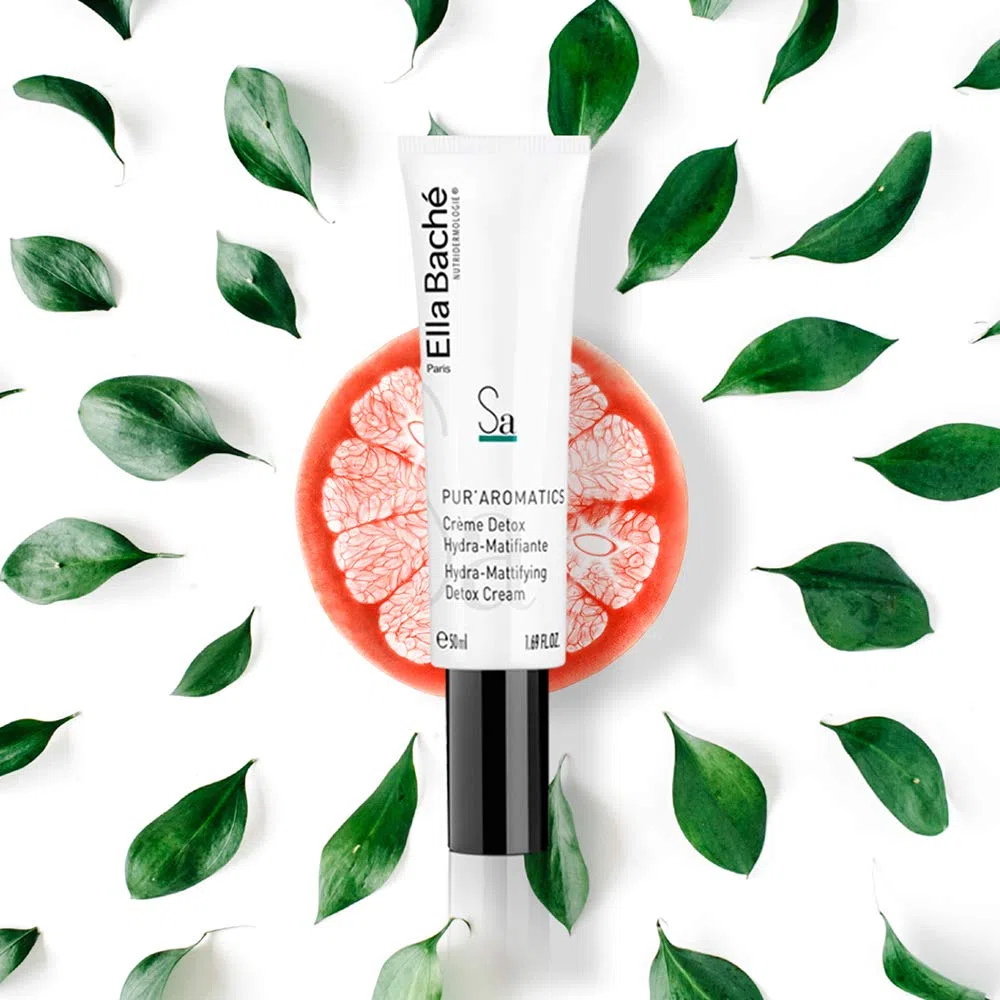 Ella Baché Pur Aromatics Mattierende Hydra-Creme 50 ml - Feuchtigkeitsspendende & verfeinernde Gesichtscreme - Glättende Gesichtspflege für einen mattierten Teint