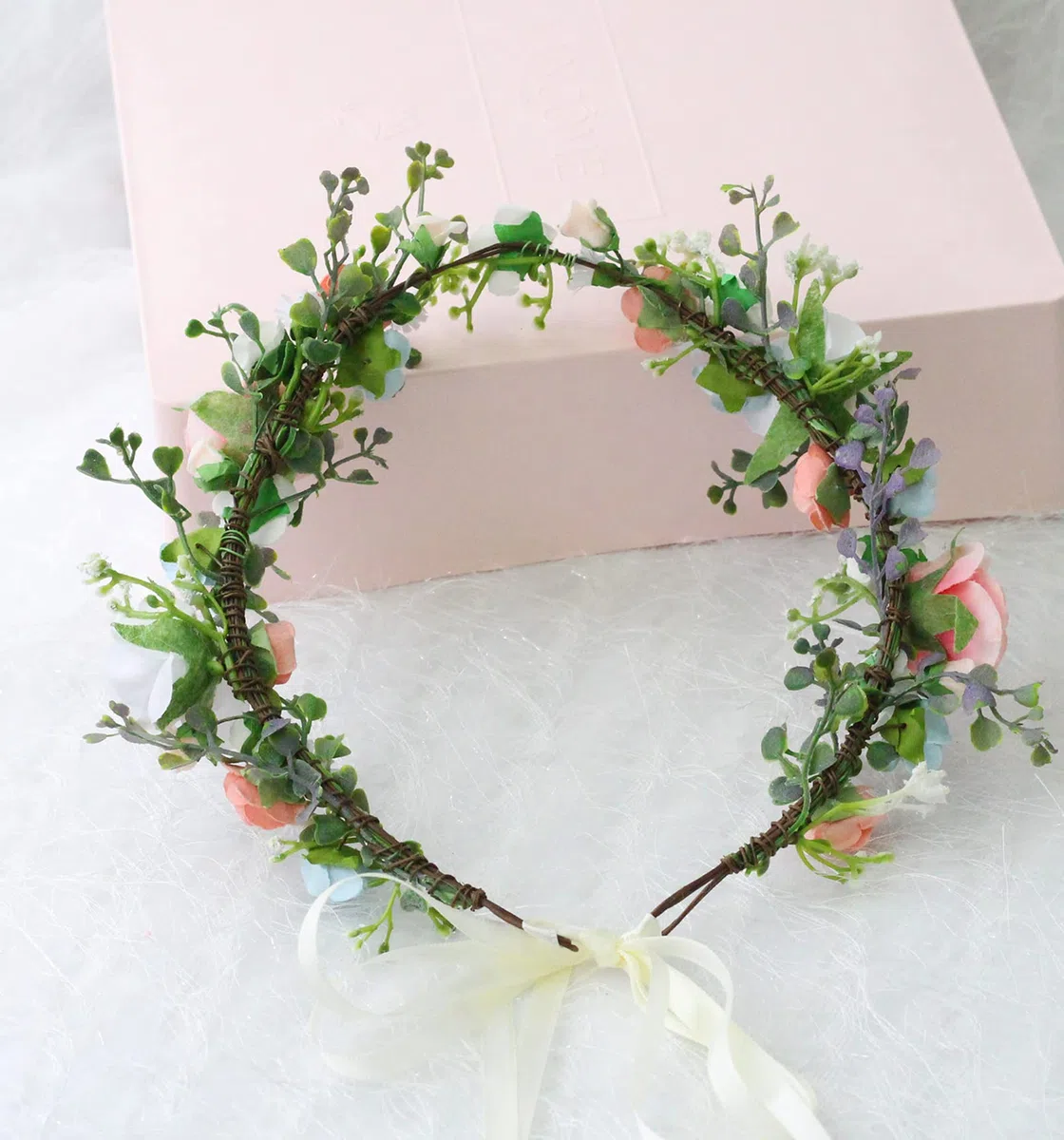 Braut Blume Stirnband Frauen Blume Krone Haar Kranz Floral Kopfschmuck Halo Boho Party Abschlussball Hochzeit Fotos
