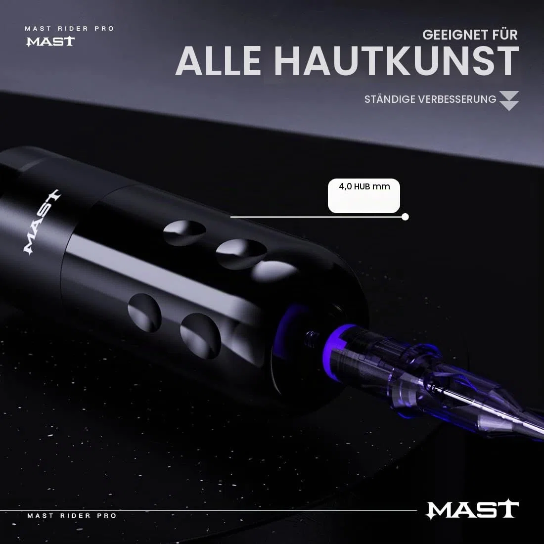 Mast Rider Pro Wireless Tattoo Maschine Pen Rotary tätowiermaschine Tattoo Gun 4.0mm Stroke Length Brushless Motor für Tätowierer