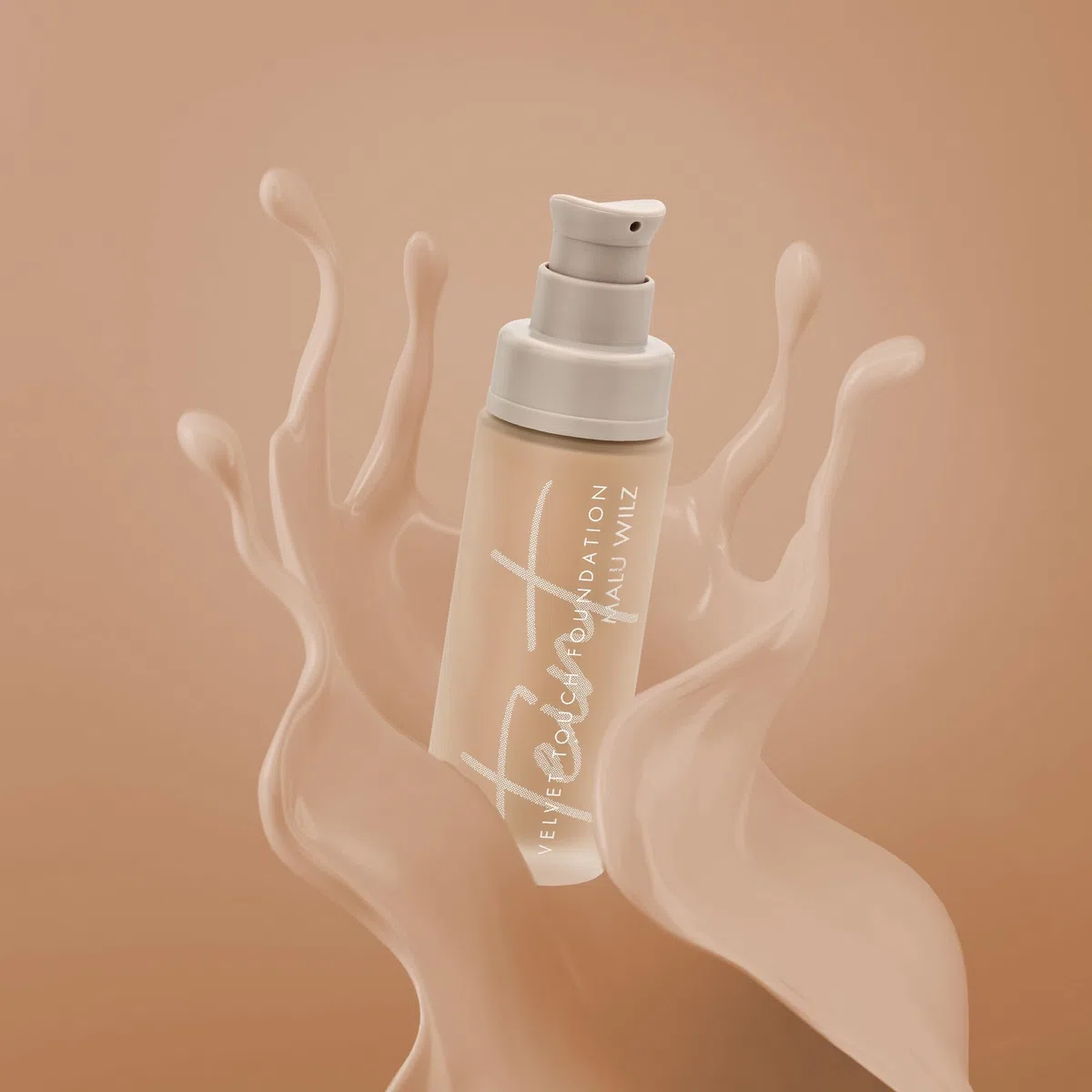 Malu Wilz Velvet Touch Foundation Sand Rose Cake 30ml I Skincare Creme Make up für makellosen Teint I Kaschiert Unebenheiten, Augenringe, Fältchen