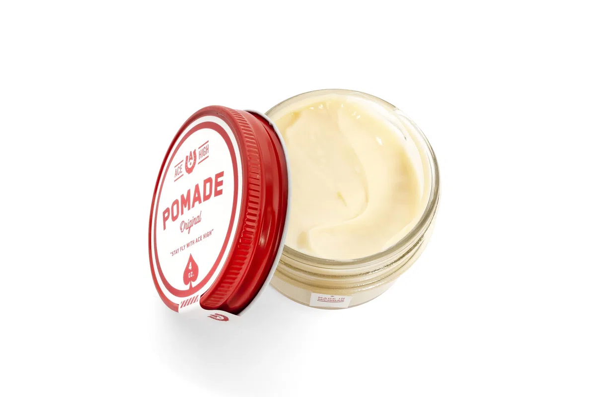 VGOSITE Ace High Pomade, starker Halt, natürlicher Glanz, auf Wasserbasis, handgefertigt, 113 g