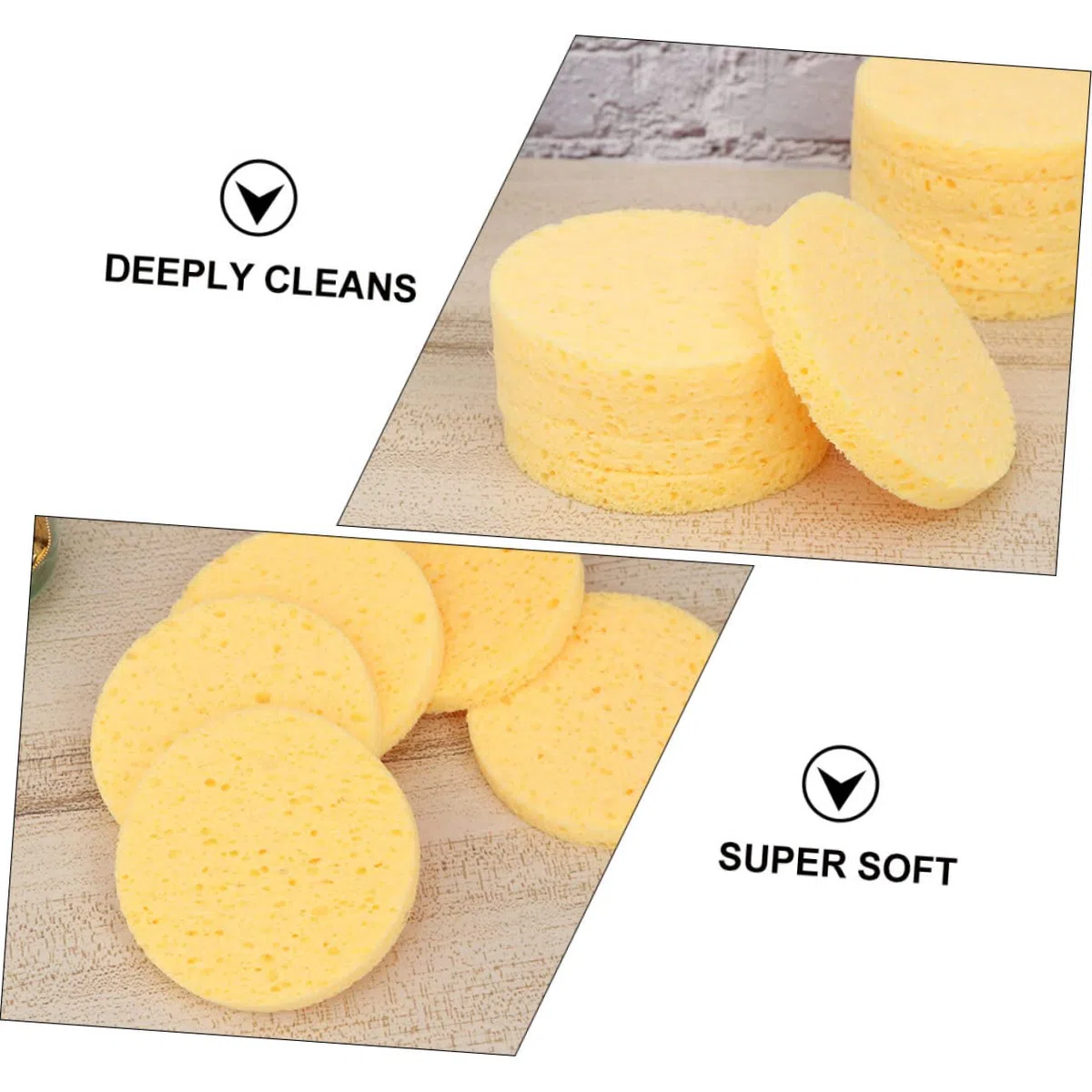 Beavorty 100stücke Gesichtsreinigungsschwämme Weiche Wiederverwendbare Make-up Pads Für Sanfte Gesichtsreinigung Und Abschminken Für Mit Hydratisierender