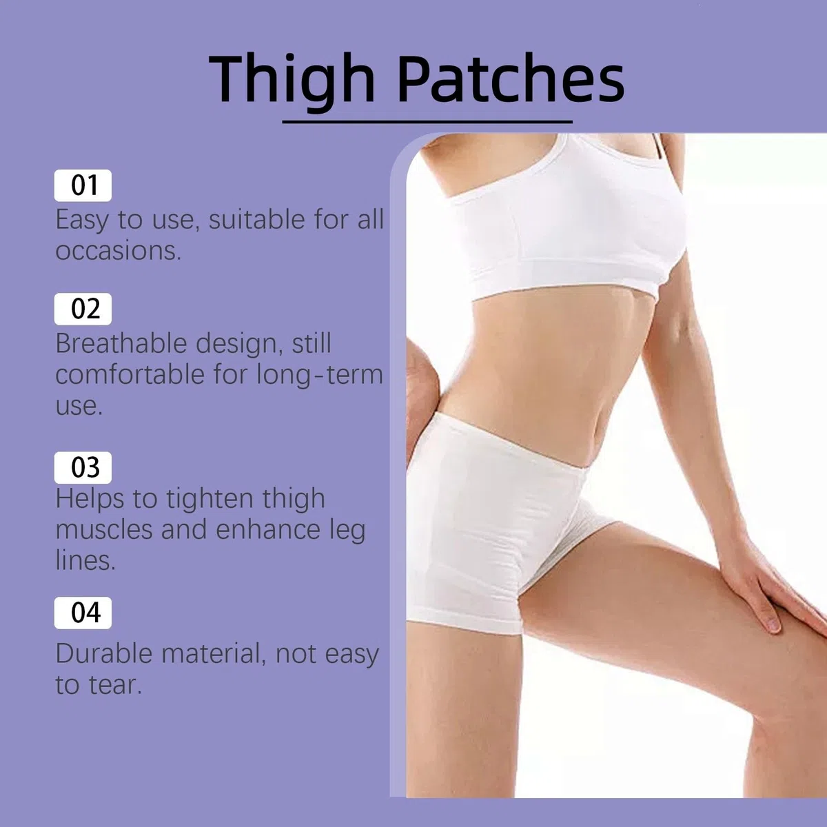 30 Stück Tape zur Oberschenkelstraffung,Instant Thigh Lifting Tape,Transparente Klebestreifen Oberschenkelstraffungen,Unsichtbare Beinstraffungs Aufkleber,Straffungs-Oberschenkel-Patches