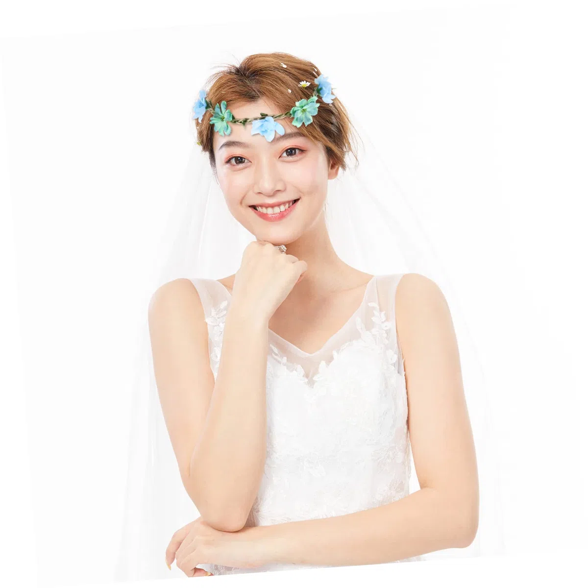 30stücke Teiliges Blumenkranz Haarschmuck Für Frauen Hochzeitsblumen-haarband Für Festivals Und Fotografie