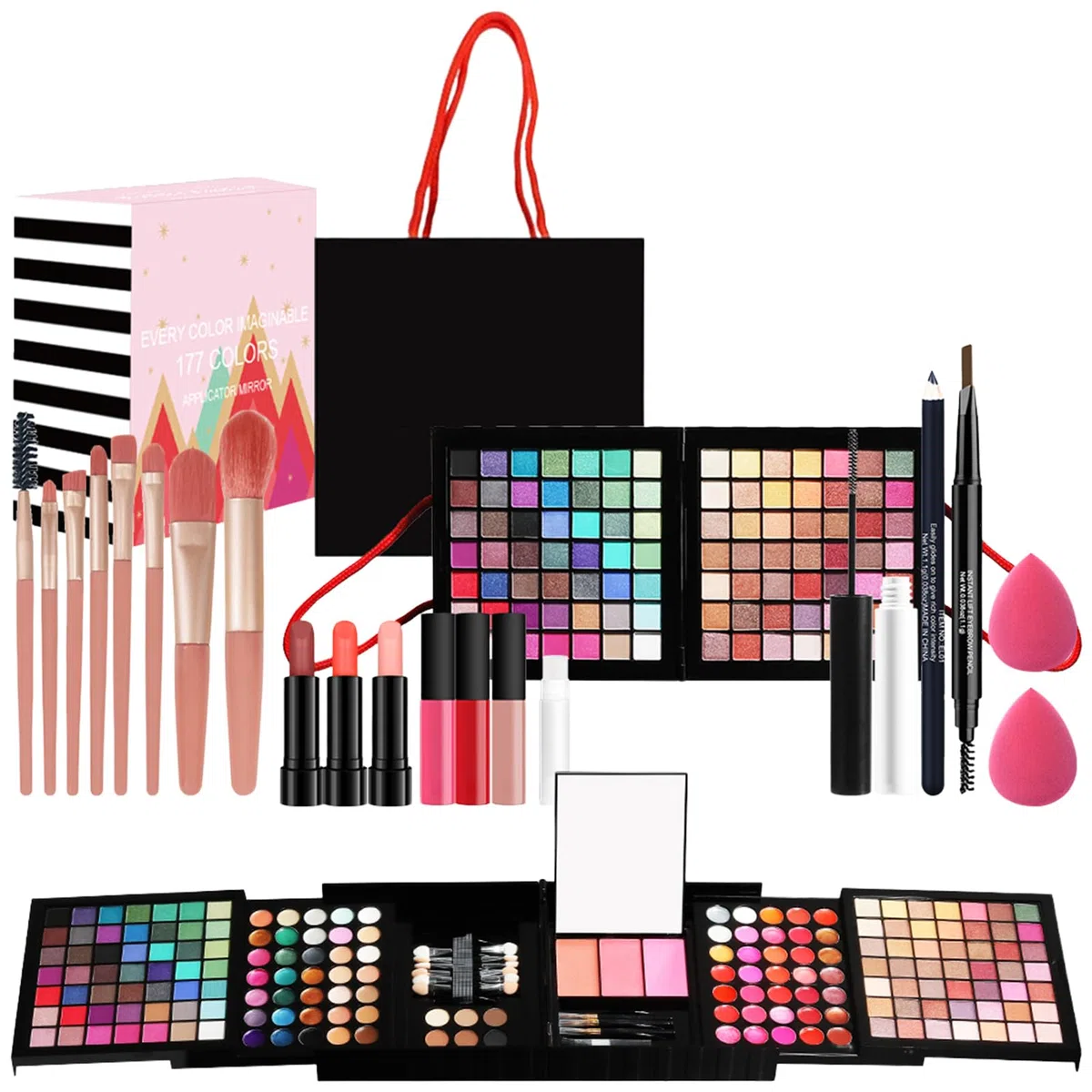 Make-up-Sets für Damen, komplettes Set, Make-up-Sets für Damen | Set – Kosmetik-Sets für Frauen und Anfänger, einschließlich Kosmetik und Werkzeuge