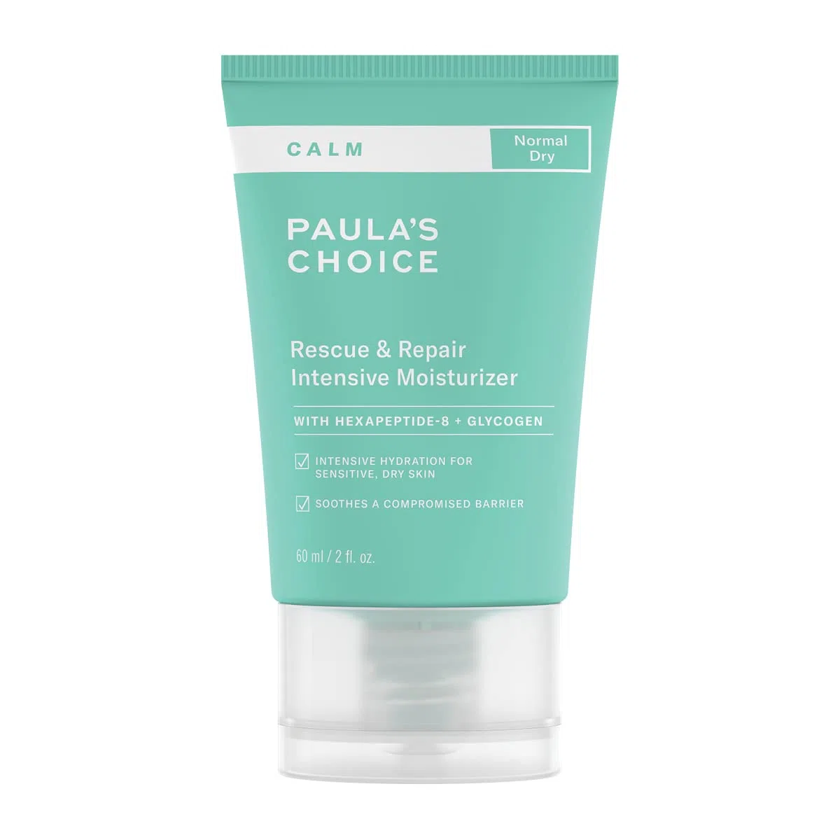 Paula's Choice Calm Intensive Nachtcreme, für Empfindliche Haut, 60 ml | Feuchtigkeitscreme Lindert Rötungen & Hilft die Hautbarriere zu Schützen - So Sanft, dass sie sich Sogar bei Rosazea Eignet