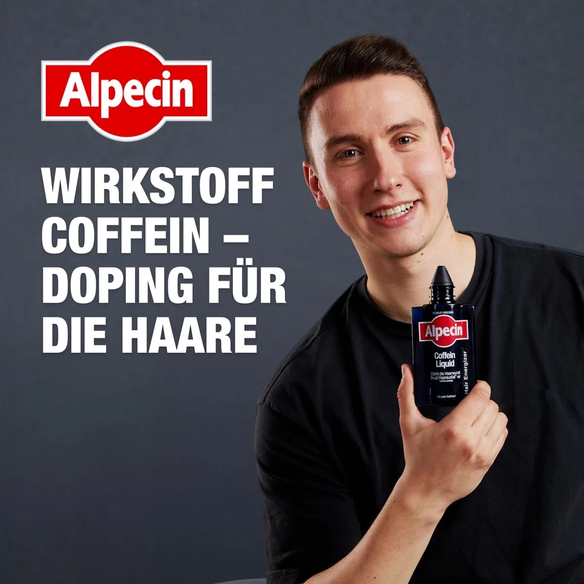 Alpecin Coffein-Liquid - 4 x 200 ml - Haarwasser zur Vorbeugung von erblich bedingtem Haarausfall bei Männern – zur Stärkung der Haarwurzel
