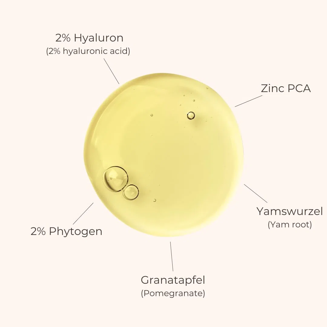 The Hyaluron Phyto Serum (50ml) - Gesichtsserum mit 4-Fach Hyaluronsäure, Phytoöstrogenen & Zink PCA - straffend, regenerierend & antioxidativ – vegan & dermatologisch getestet