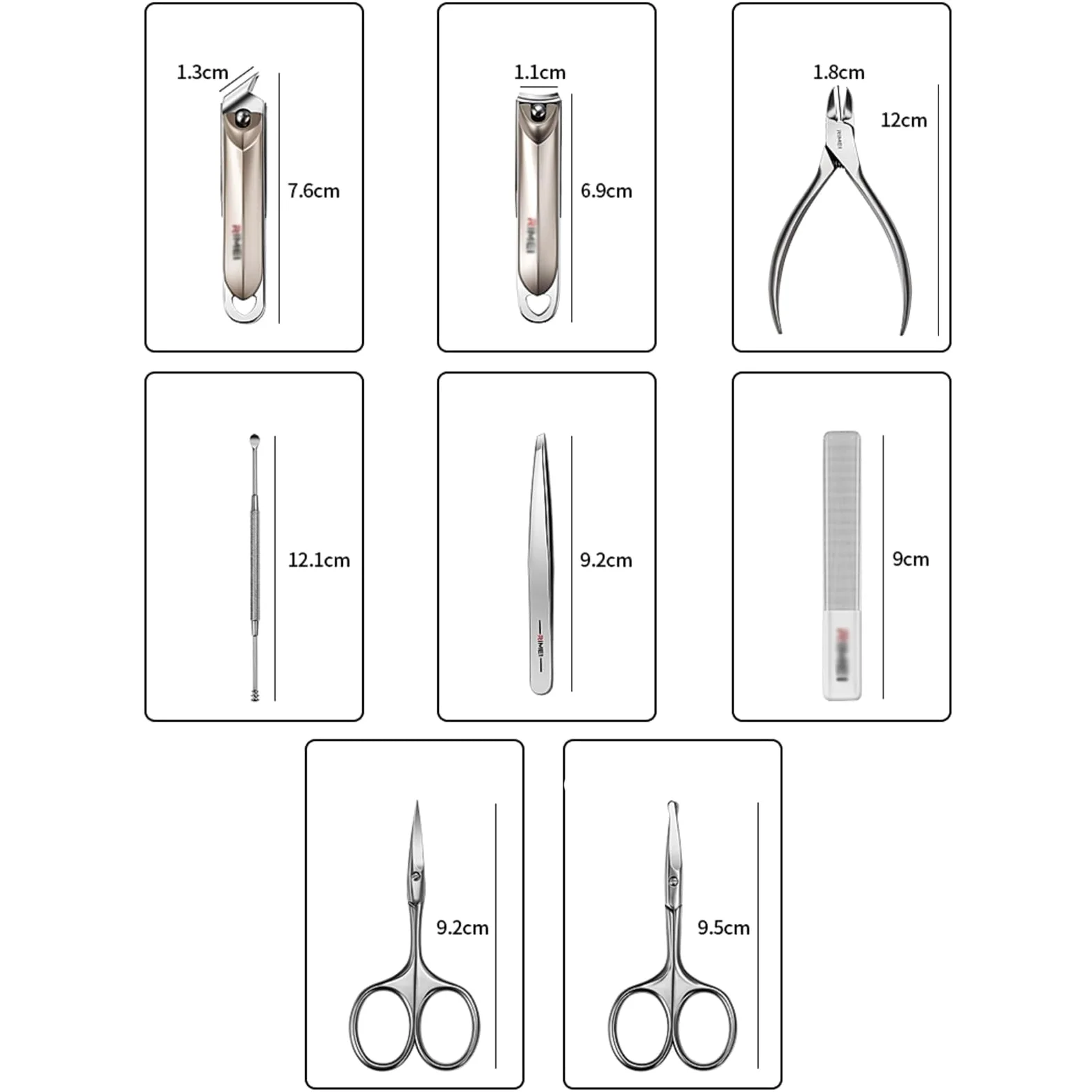 7-teiliges professionelles Maniküre- und Pediküre-Set(Blue)
