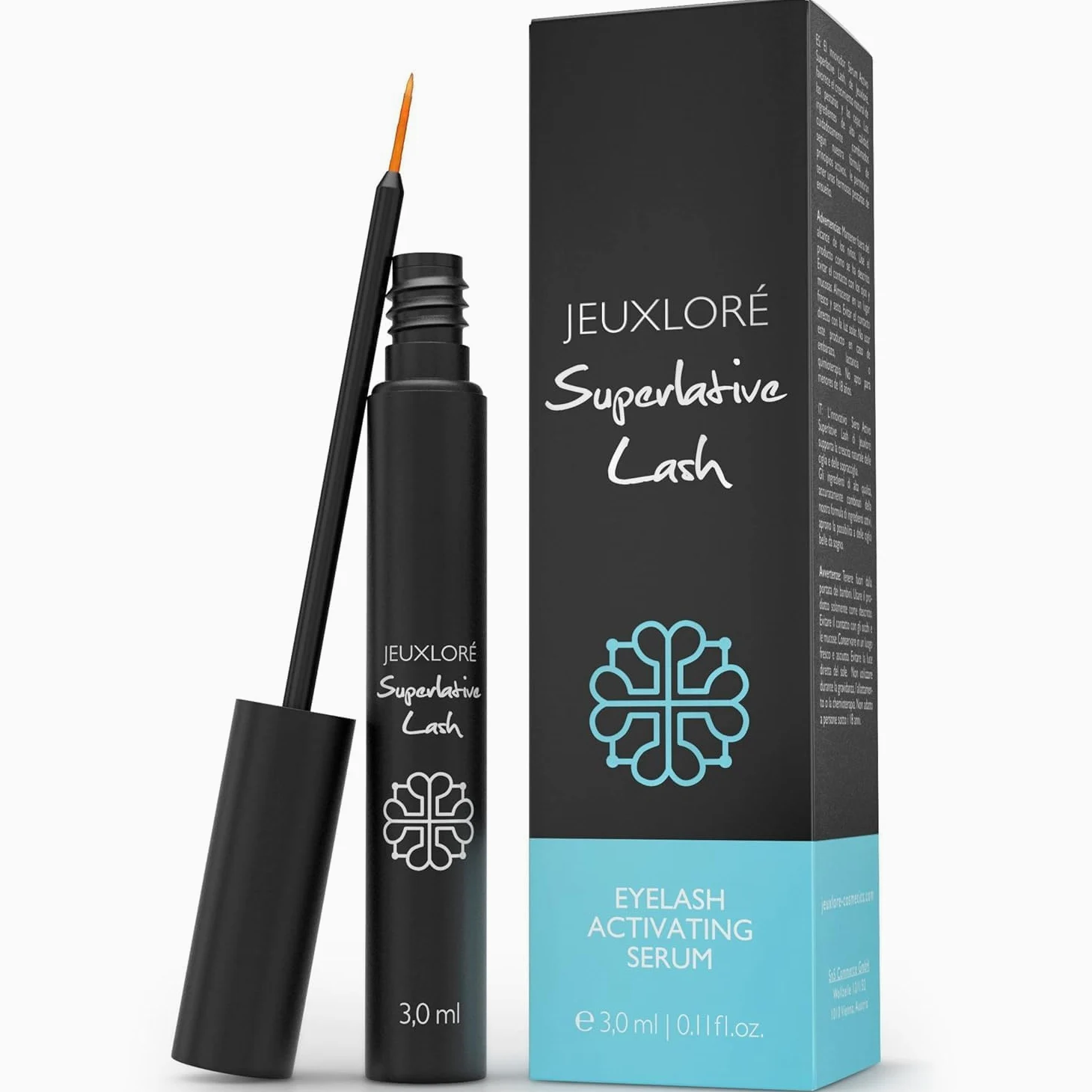 Superlative Lash Wimpernserum & Augenbrauen Serum für besseres Wachstum von Wimpern & Brauen - Testsieger - 3 ml (Wimpernserum)