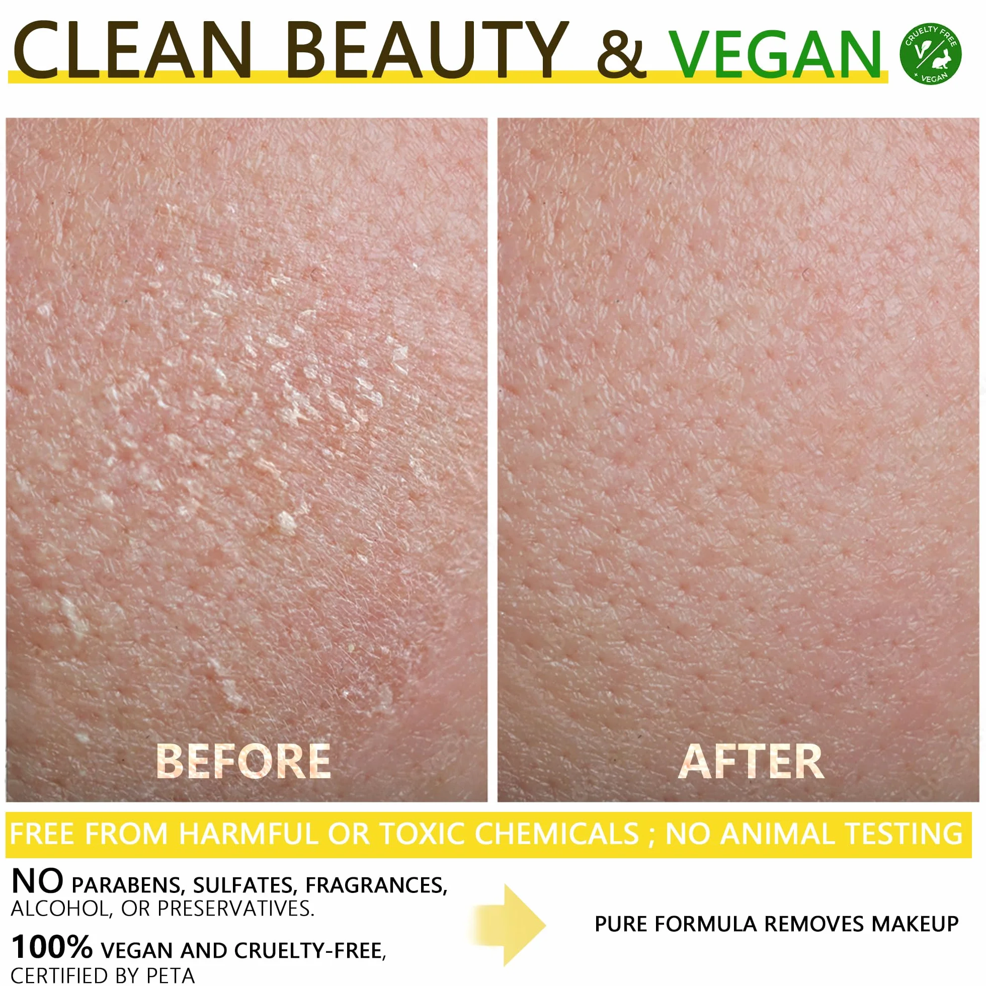 Vitamin E Reinigungsbalsam, ölbasierter Make-up-Entferner-Balsam, feuchtigkeitsspendend, saubere Schönheit, vegan, schlanke Metalldose mit magnetischem Spatel, geeignet für alle Hauttypen, den