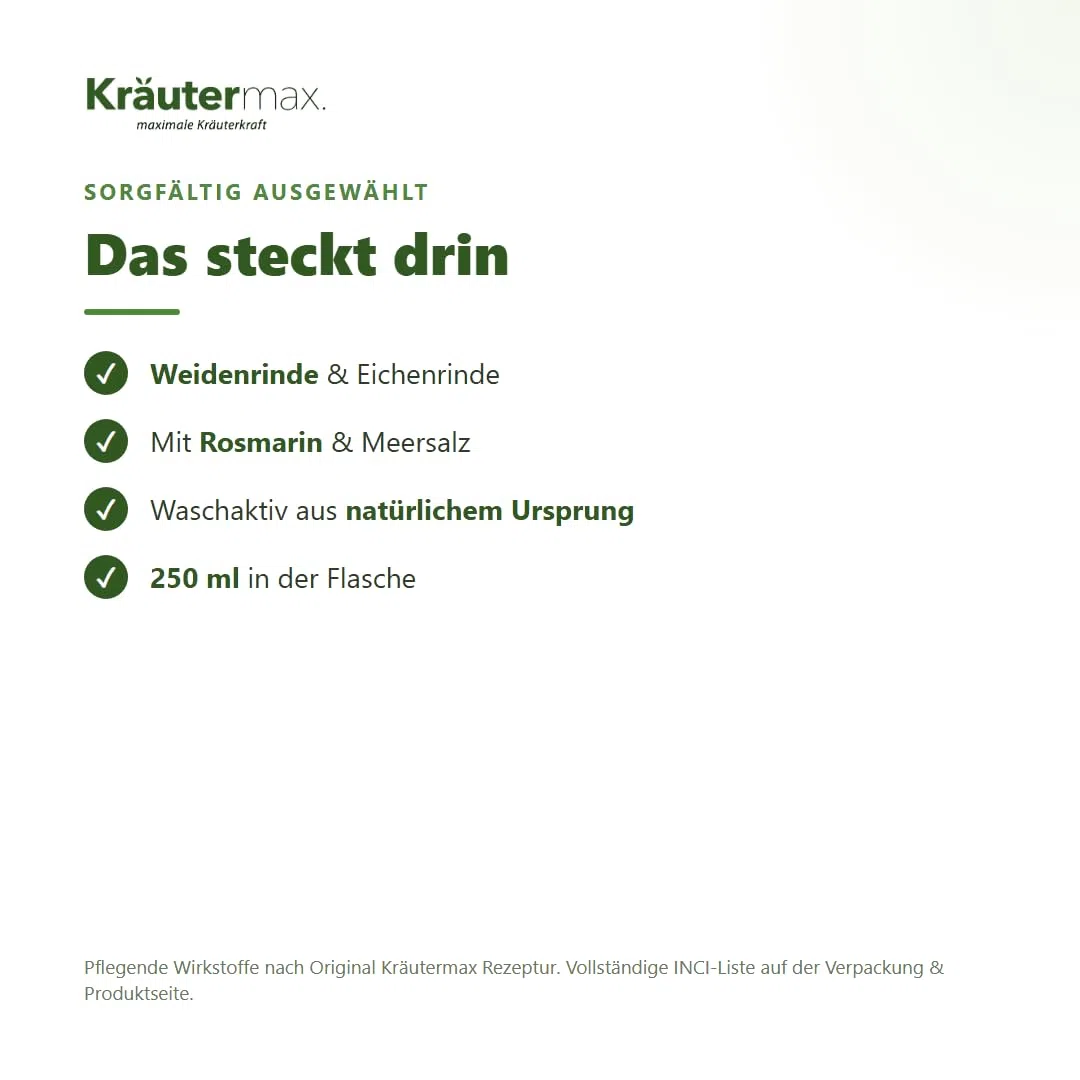 Kräutermax Weidenrinden Shampoo Läuse mit Weidenrinde Extrakt 3 x 250 ml
