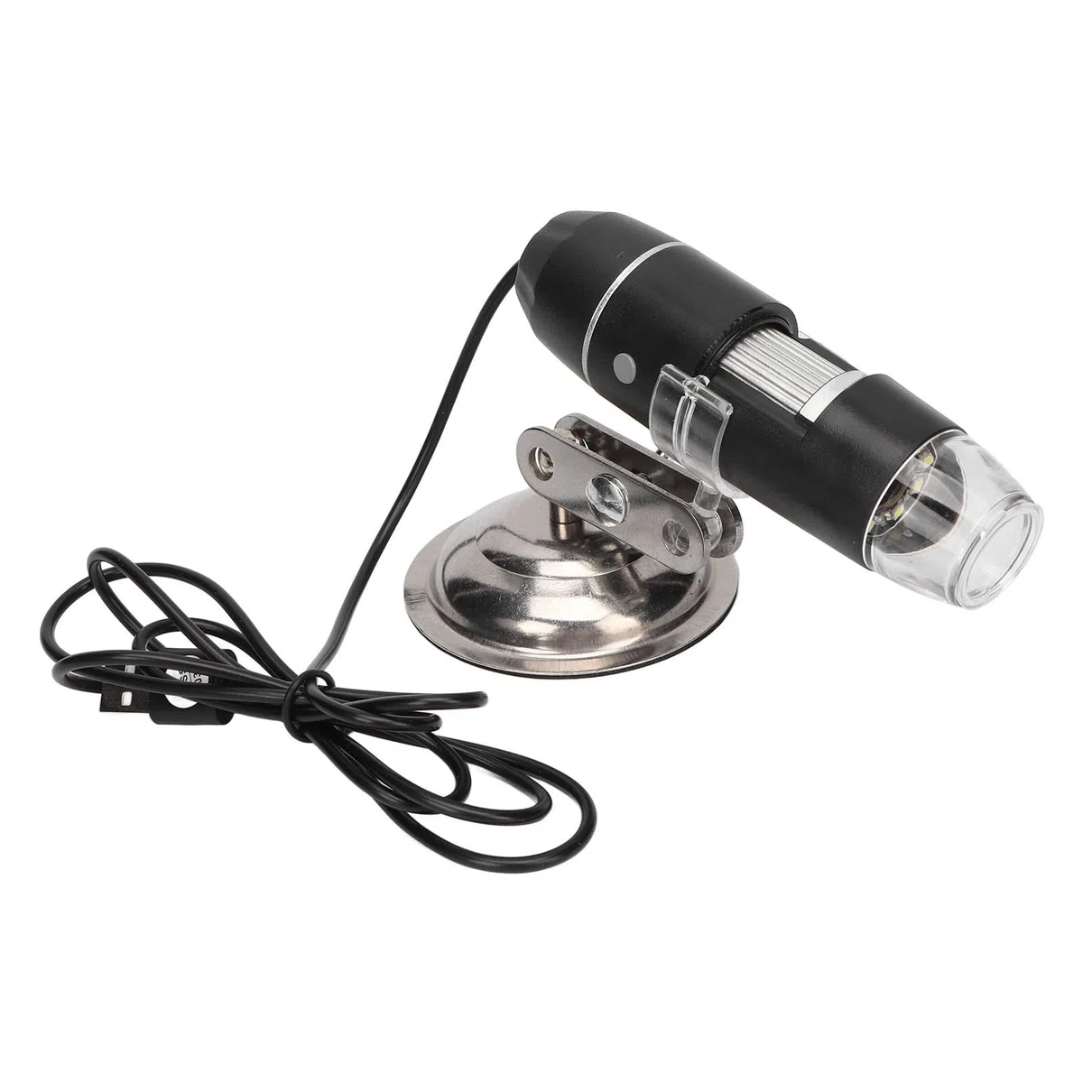 500X Haut-Kopfhaut-Detektor, Haarfollikel-Analysator mit LED-Licht, Haut-Haar-Kopfhaut-Detektor Haarfollikel-Gesichtshaut-Mikroskop-Tester