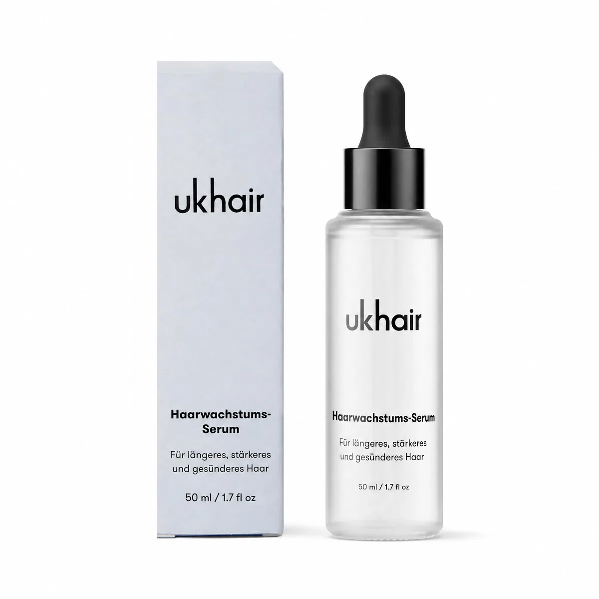 UKLASH Haarrevitalisierendes Serum für Männer und Frauen, fördert die Dicke bei dünnerem Haar und Haarausfall, klinisch getestet, leicht und schnell saugfähig