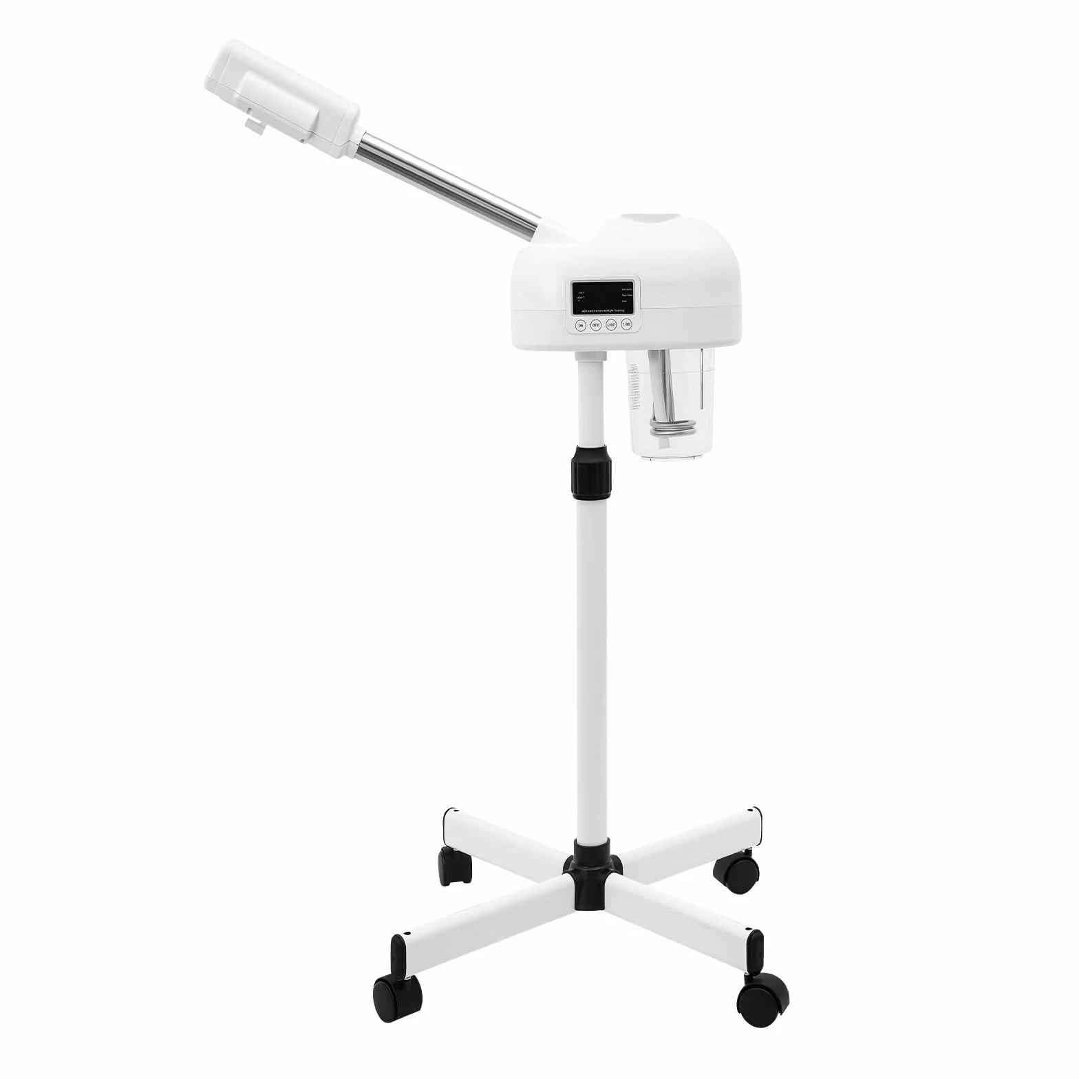 Professioneller Gesichtsdampfer mit Drehbarem Arm, LCD-Bedienfeld, Ozonzerstäubung, Hot-Spray-Modus