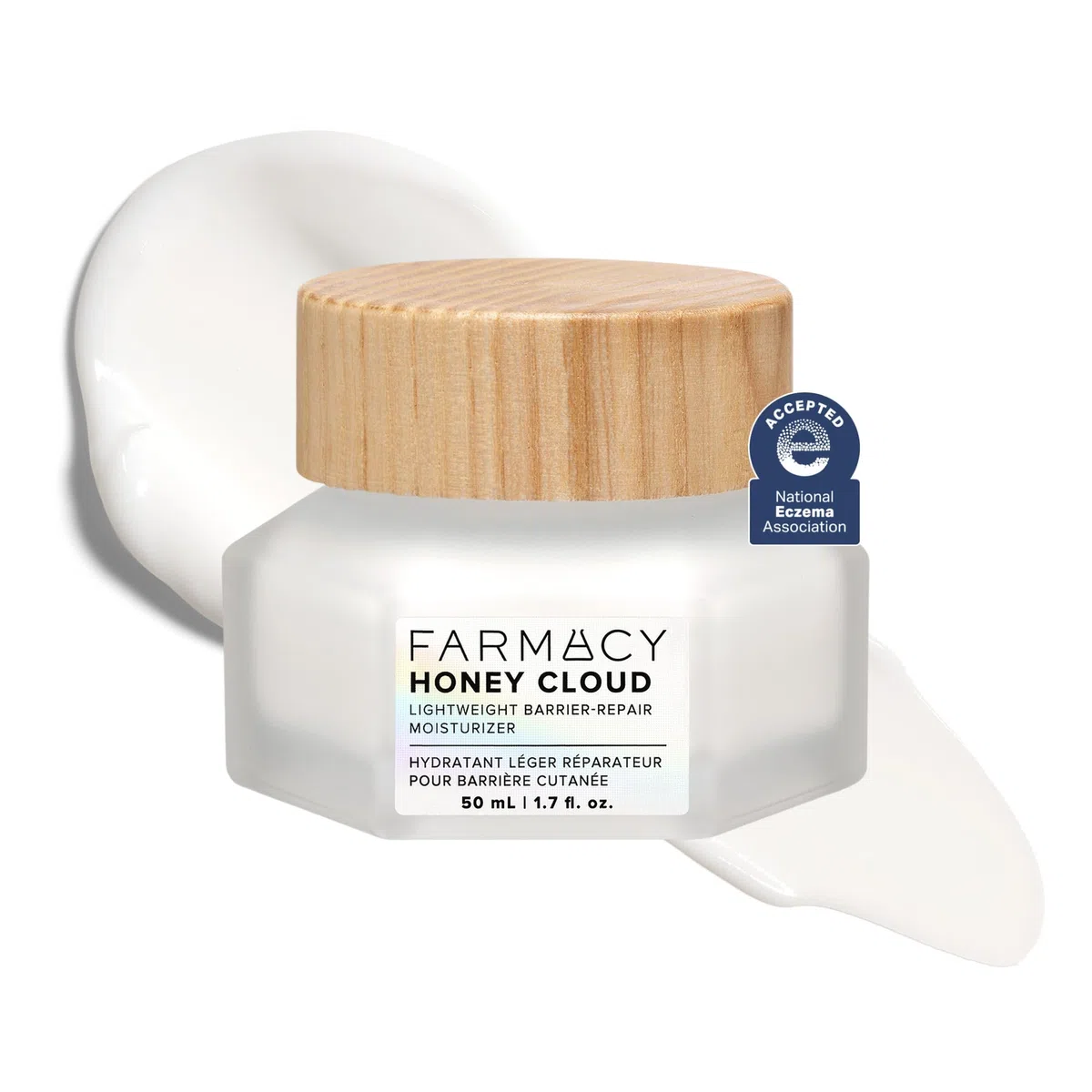 Farmacy Honey Cloud leichte Gesichtscreme – Feuchtigkeitslotion mit Hyaluronsäure, Peptiden & Kamille – tägliche Gesichtspflege für ölige, empfindliche oder Mischhaut (50 ml)