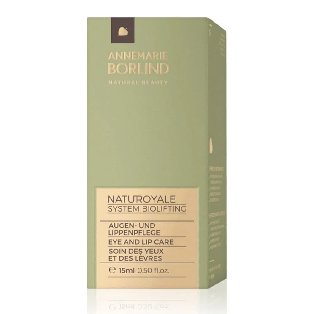 ANNEMARIE BÖRLIND NATUROYALE SYSTEM BIOLIFTING Augen- und Lippenpflege (15ml) - Wohltuende & Kräftigende Augen- und Lippenpflege - Aktiviert Die Zellerneuerung - Vegetarisch