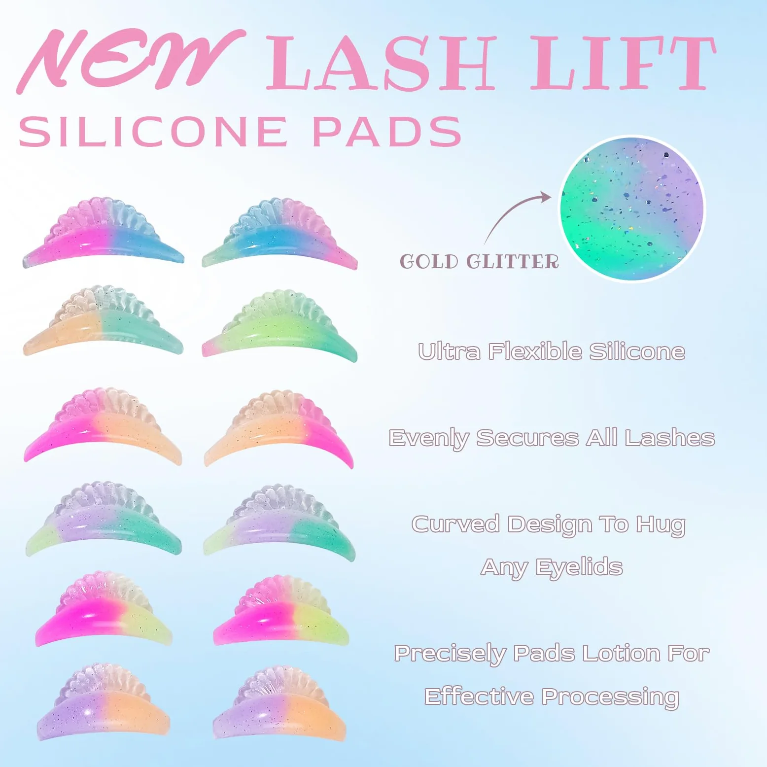 Wimpernlifting Set mit Farbe Schwarz, Wimpern Lifting Set& Brow Lifting Set, 2-in-1 Wimpernlifting Set für zu Hause, Tubenform, für alle Augenformen, ausführliche Schritt-für-Schritt-Anleitung