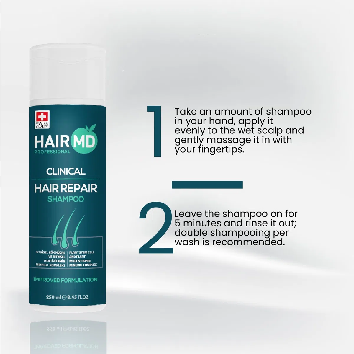 HairMD Klinisches Haarreparatur-Shampoo 250 ml