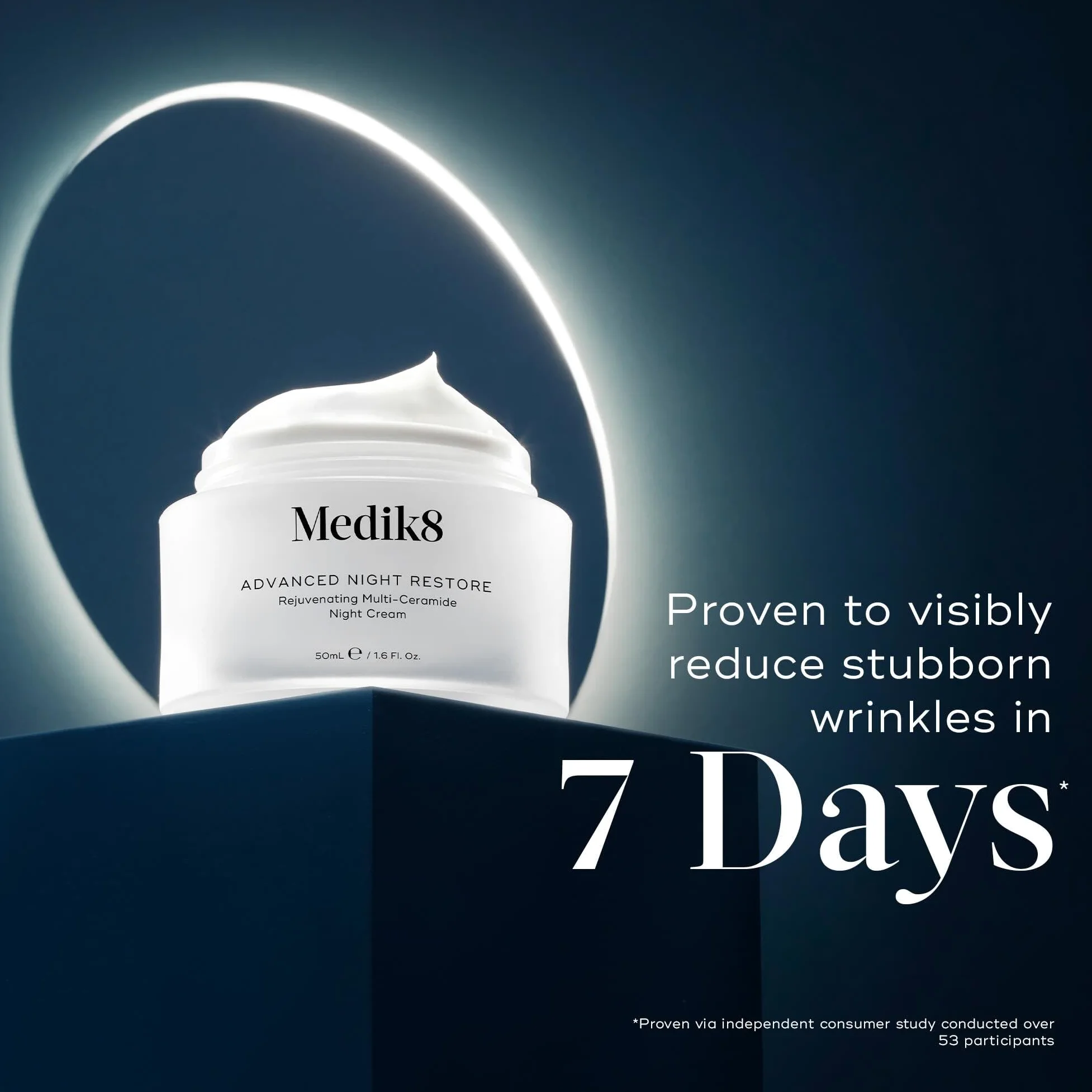 MEDIK8 Advanced Night Restore 50 ml | Verjüngende Feuchtigkeitspflege, pflegt und strafft Ihren Teint während Sie schlafen