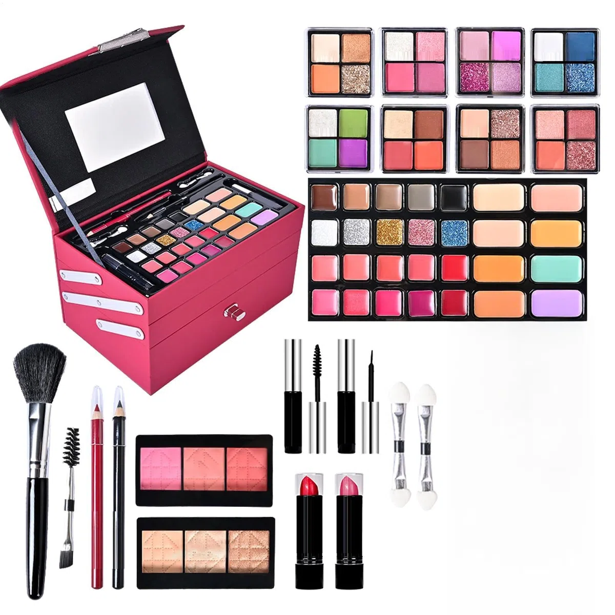 Make-up-Sets für Frauen, komplettes Make-up-Set für Frauen – vielseitige | Sets – komplettes Kosmetik-Set für Mädchen und Anfänger