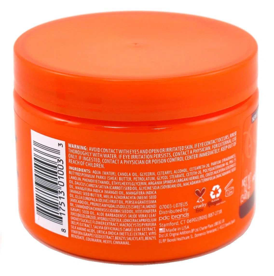 Cantu Natural Hair Coconut Curling Creme 12 Ounce Jar (354ml) (3er-Pack)