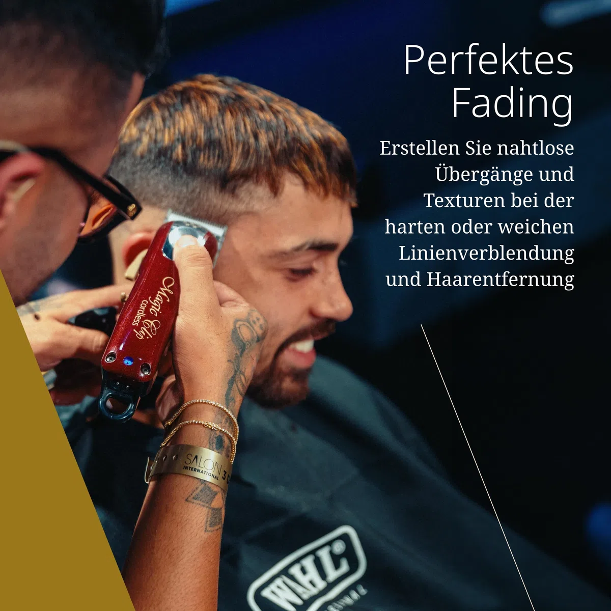 Wahl Cordless Magic Clip Haarschneidemaschine für Blending Rot