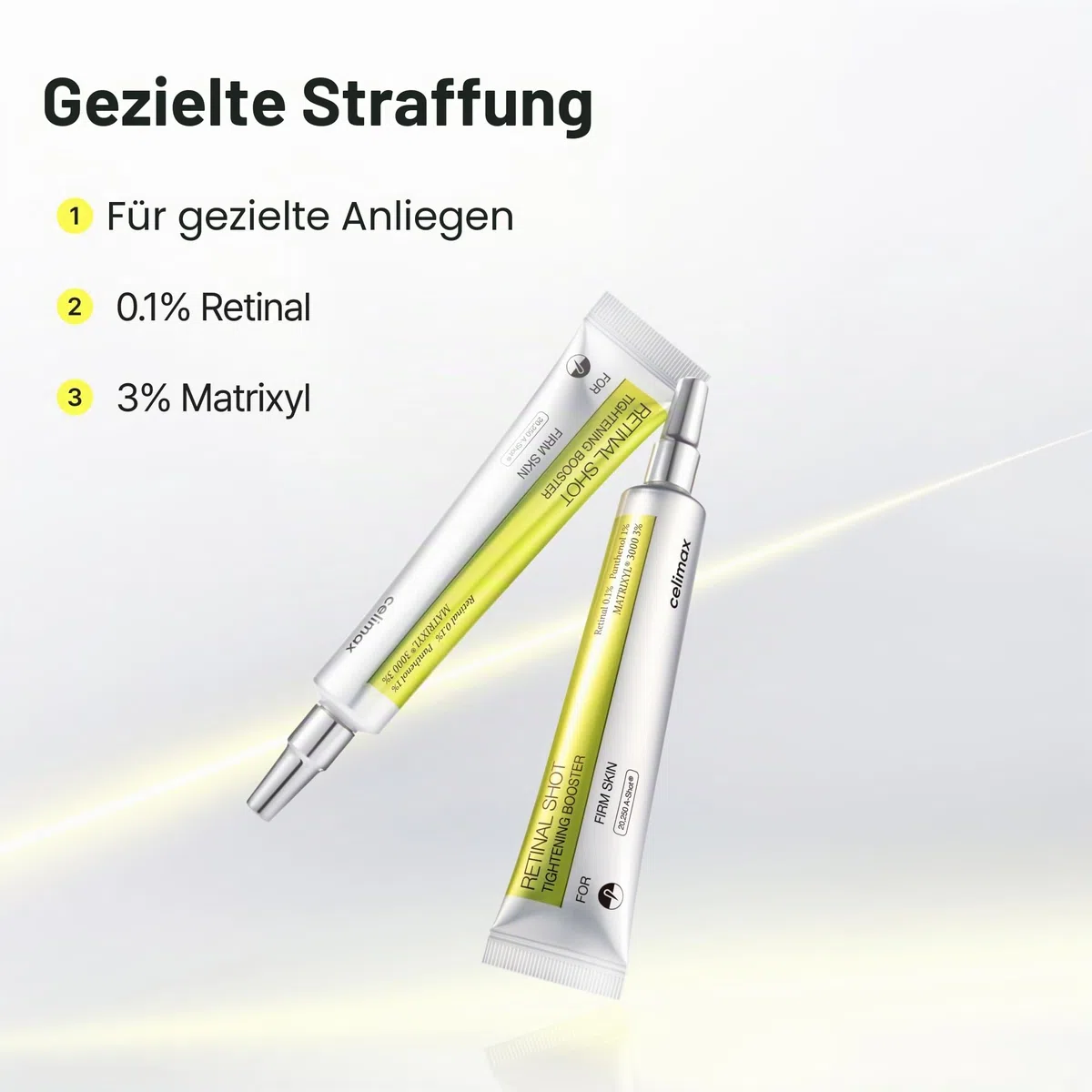 celimax Retinol + Retinal Shot Tightening Serum & Booster Set – Straffende Retinoid-Pflege mit Peptiden gegen Falten, feine Linien, sichtbare Poren und ungleichmäßige Hautstruktur, Korean Skincare