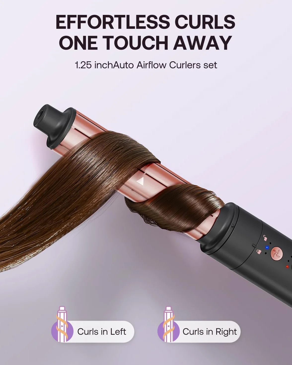 BESTOPE PRO Hairstyler 5 in 1 110,000 RPM Ionen Reisefön Multi-Hair Styler Set Automatischer Luft-Lockenstab