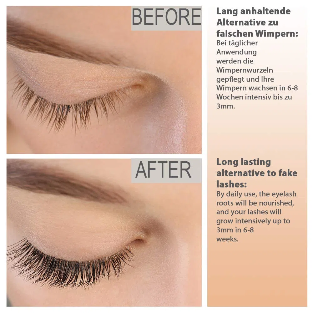 SA3 Magic Lashes Wimpernserum & Augenbrauen Serum mit Hyaluronsäure - für besseres Wachstum von längeren und dichteren Wimpern und Augenbrauen - 4 ml