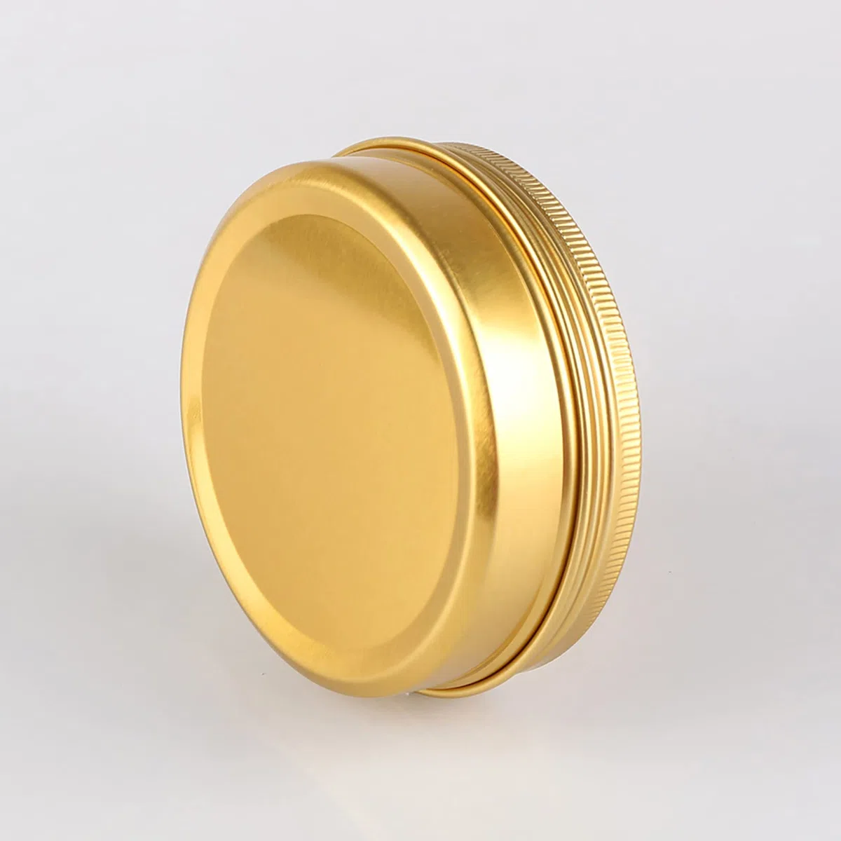 50 Stück 100ml Gold Leere Rund Aluminiumdose mit Schraubdeckel Alu-Dose Aluminium Schraubdose Cremedose Kerzendosen Kosmetikdosen Blechdosen Aludose mit 50 Stück 70mm Aufkleber