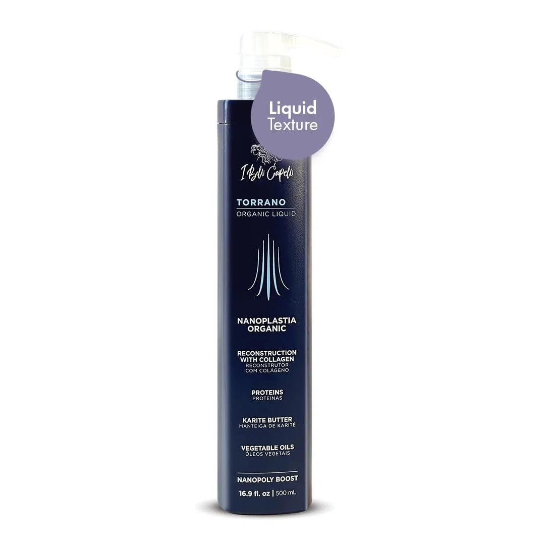 Belli Capelli Torrano Nanoplastia Fluid System, Versiegelung, Behandlung mit Keratin in 1 Phase, glättend, biologischer Haaraufbau (500 ml/16,9 fl oz)