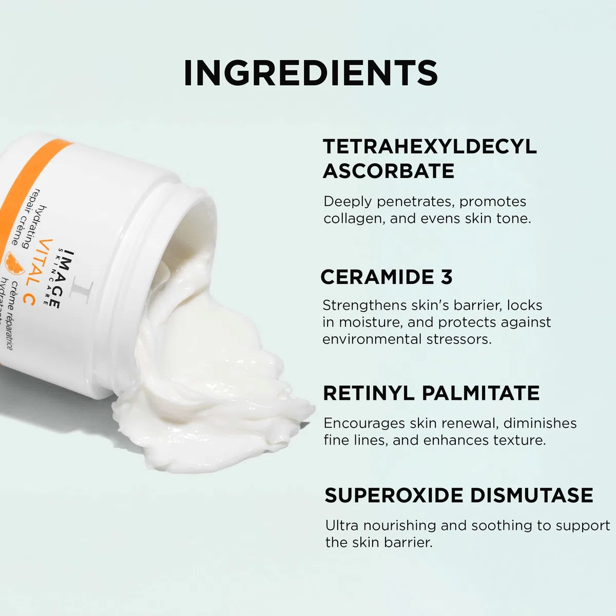 Image Skincare Vital C Hydrating Repair Creme 57 g – Regenerierende Feuchtigkeitscreme mit Vitamin C, antioxidativ, beruhigt die Haut, unterstützt die Hauterneuerung und reduziert Rötungen