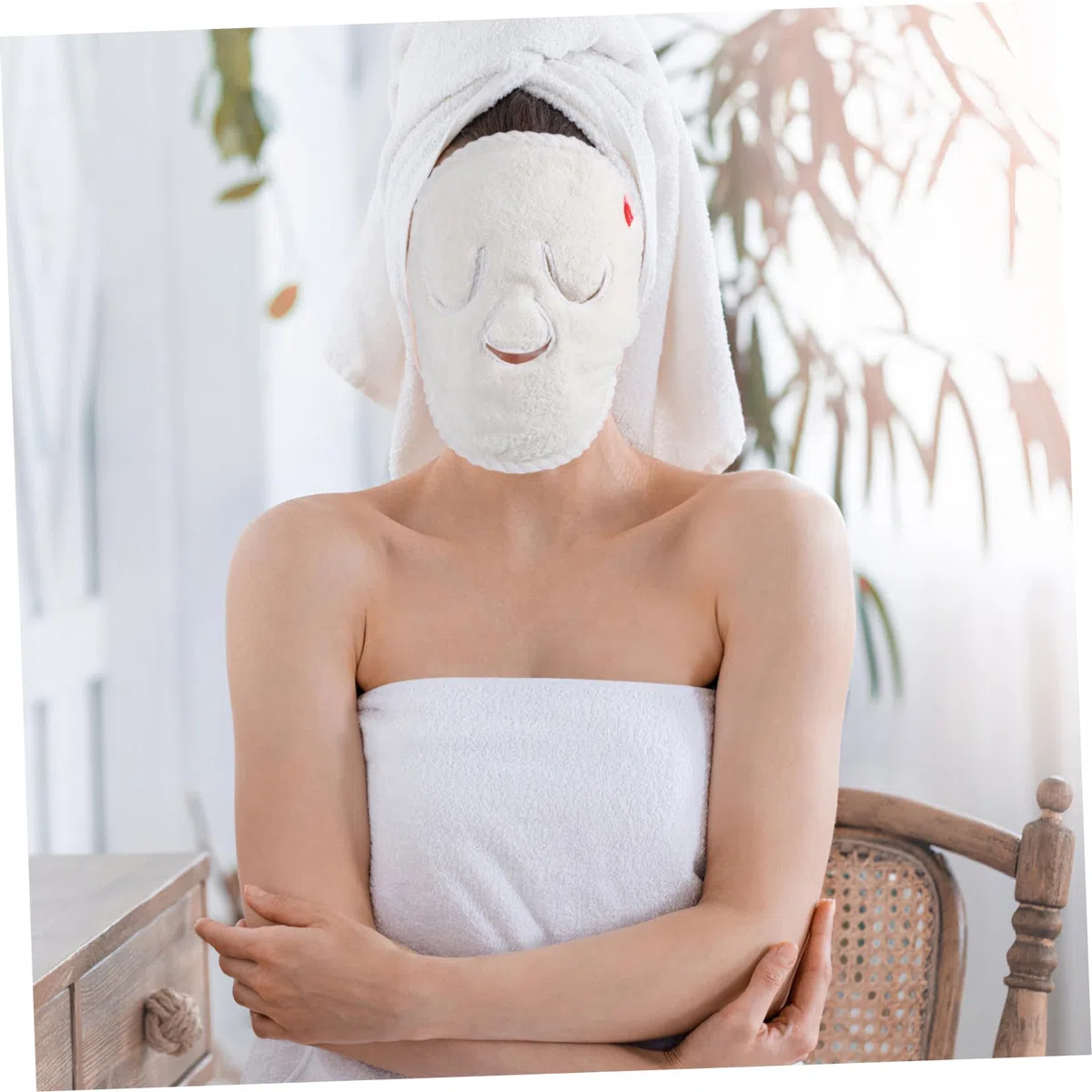 DOITOOL Gesichtshandtuchmaske 10 Gesichtshandtücher Wiederverwendbar 25 Cm Für Gesichtsdampfer 9. 82 Heiße Kalte Schönheit 25 5 Cm