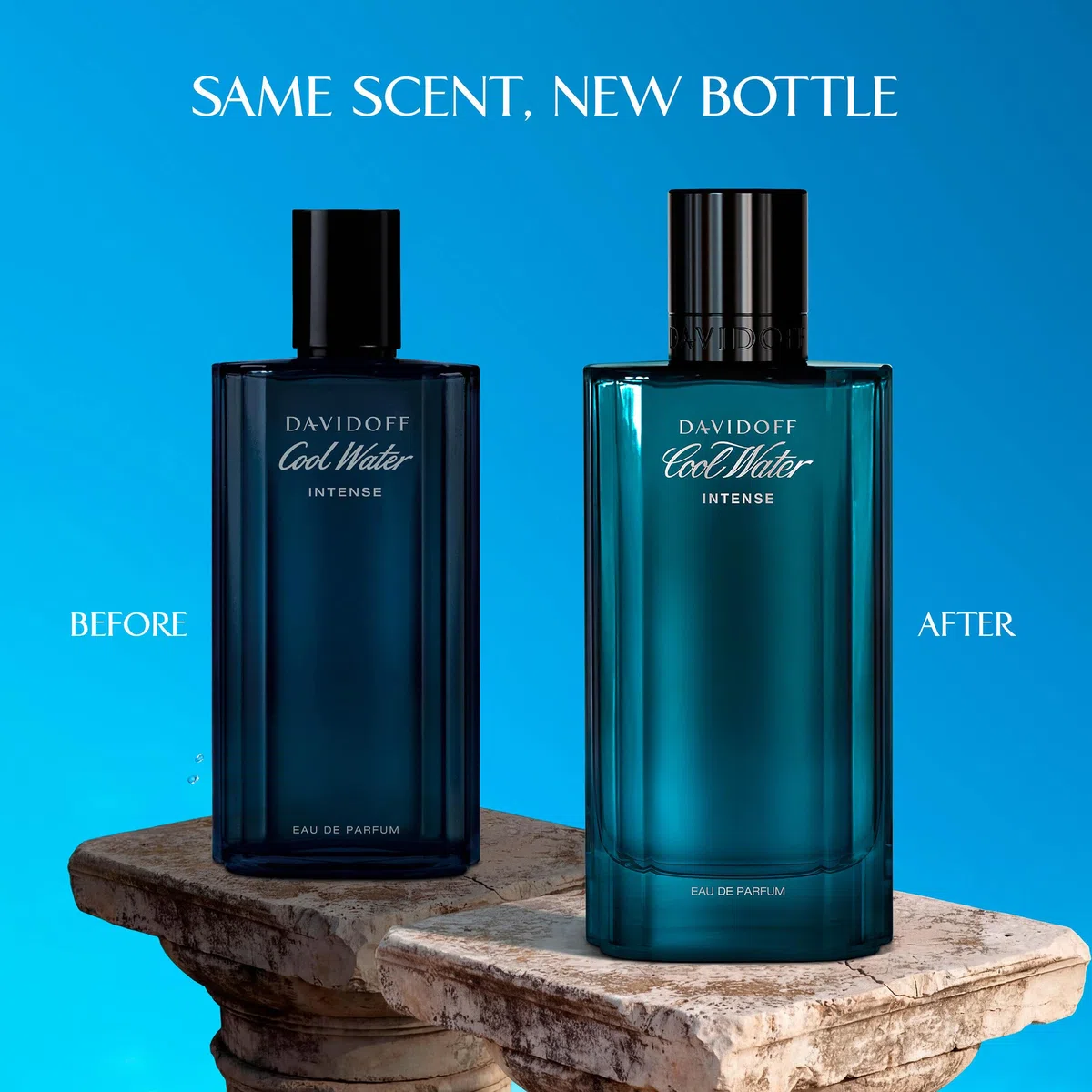 Davidoff Cool Water Eau de Parfum Intense – Fougère-Duft für Herren – Mit grüner Mandarine, Kokoswasser und Amber – Langanhaltender Duft, 100ml
