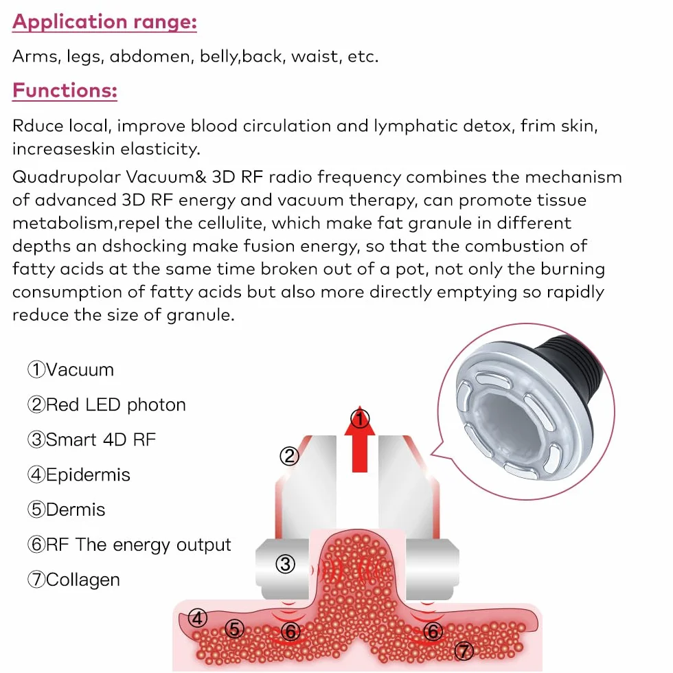 Elitzia 6-in-1 Körperformende Kavitation 80k Maschine Fettverbrennung Vakuum RF EMS Hautstraffung Radiofrequenz Ultraschall Salon Spa Heimgebrauch ETD148